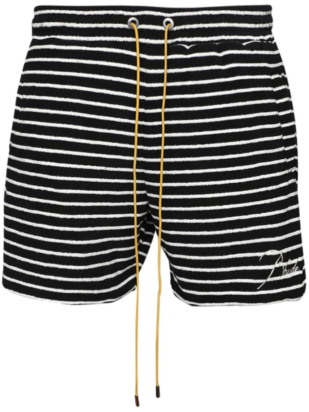 striped terry-cloth shorts - 1
