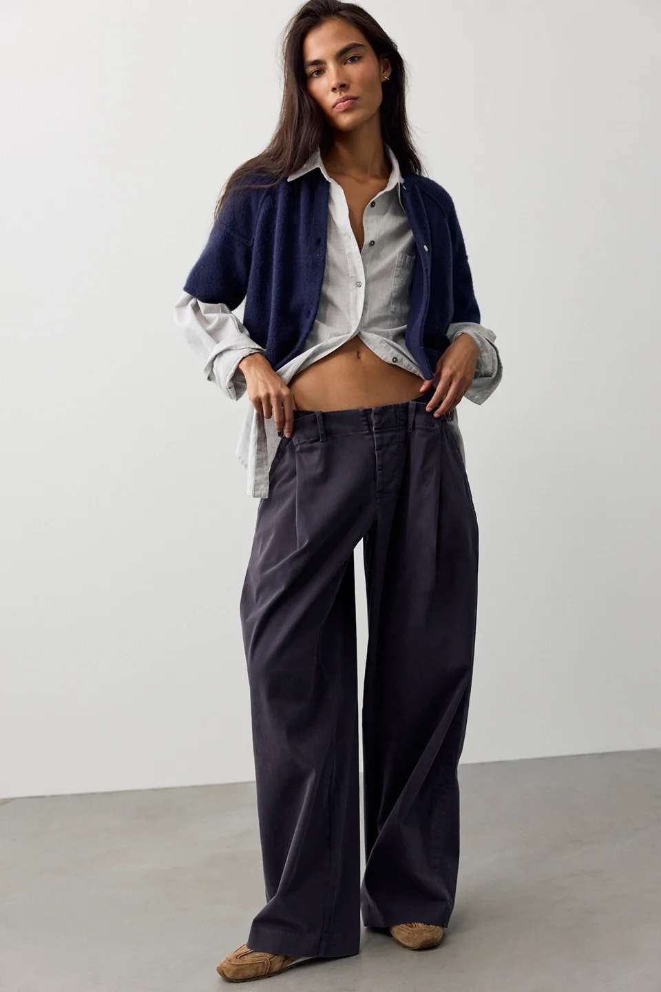 Augusta Washed Trousers - 1