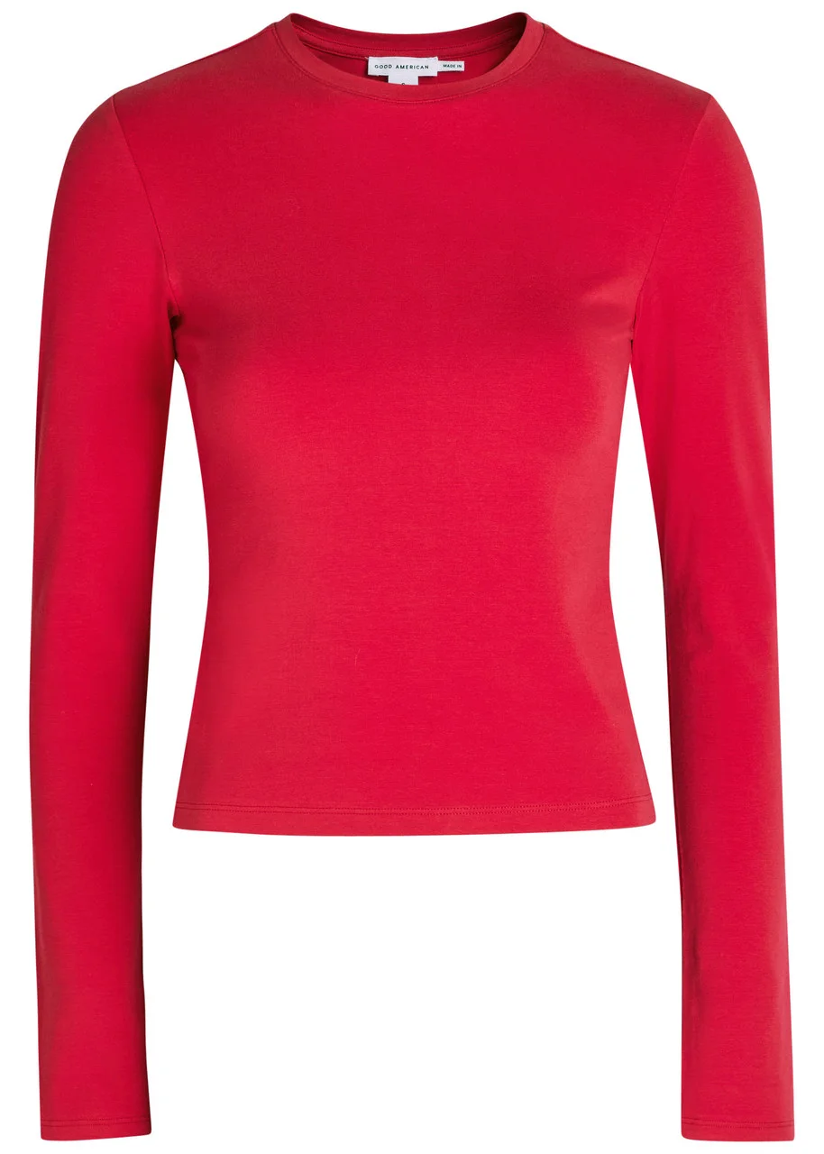 Good American Stretch-cotton T-shirt - 1
