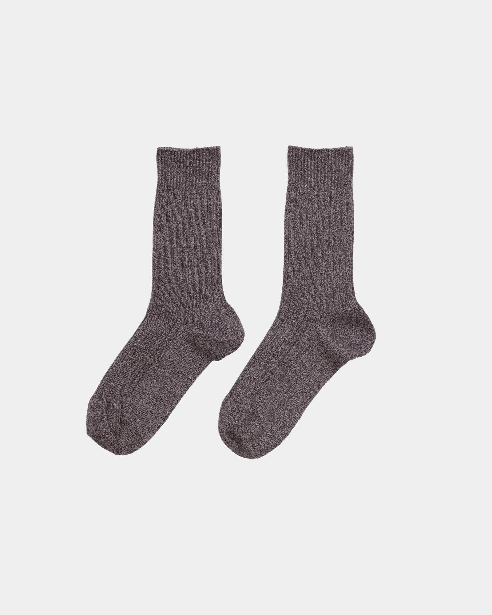 Rib Overankle Socks - Organic Cotton Rib - 5