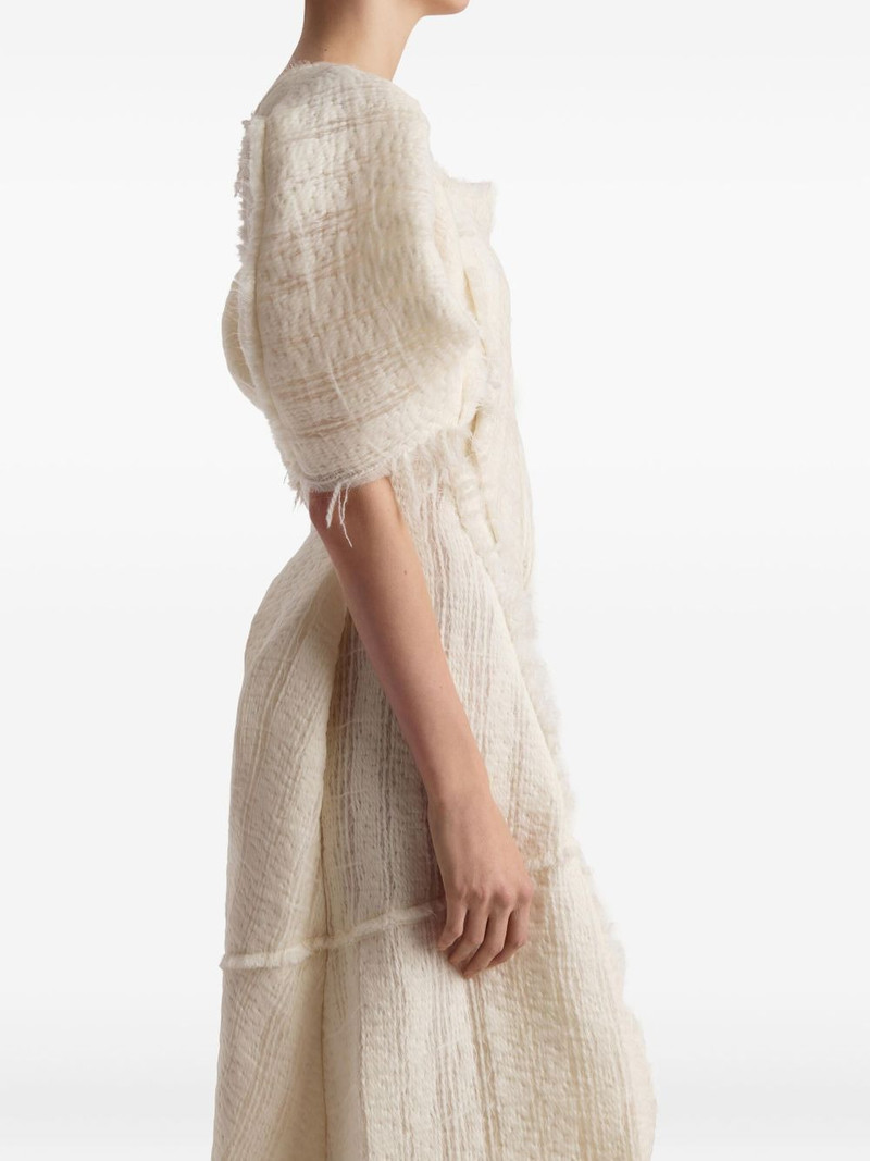 Quintin fringed puff-sleeve maxi dress 3