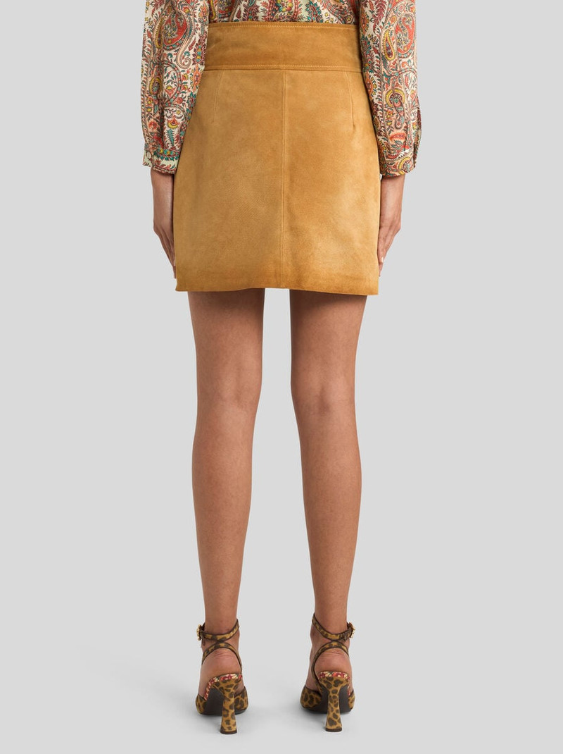 SUEDE MINI SKIRT WITH BUCKLE 5