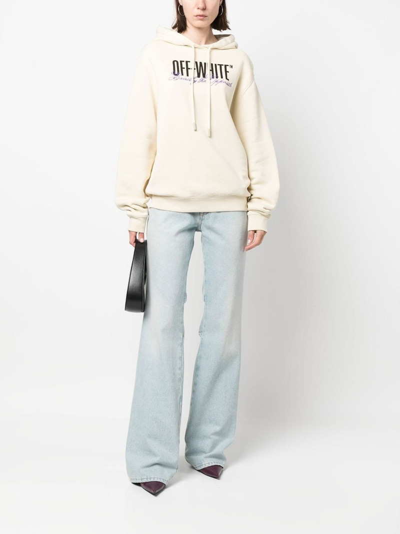 Off-White Big Logo Opposite-print hoodie outlook