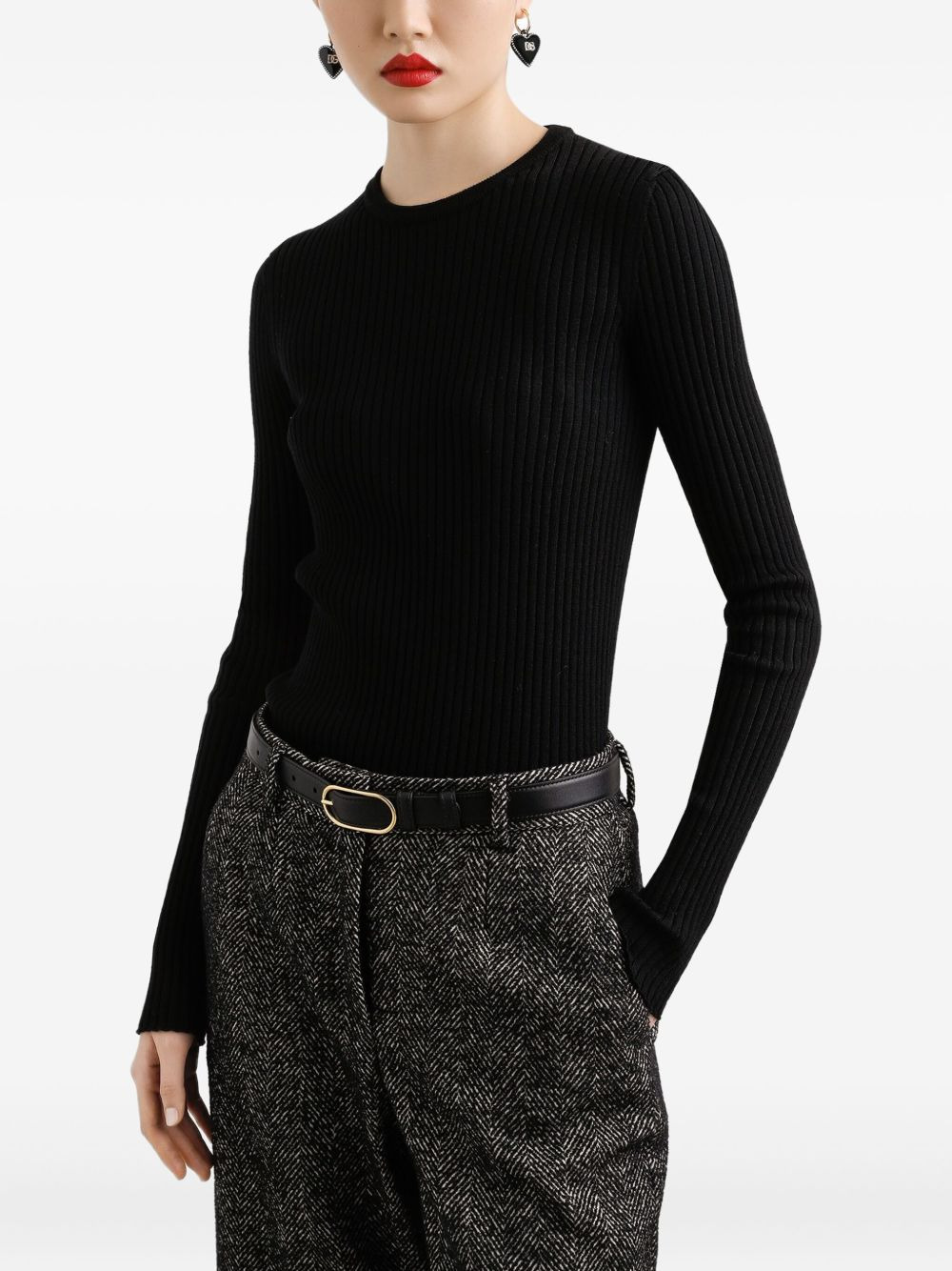 ribbed sweater - 3
