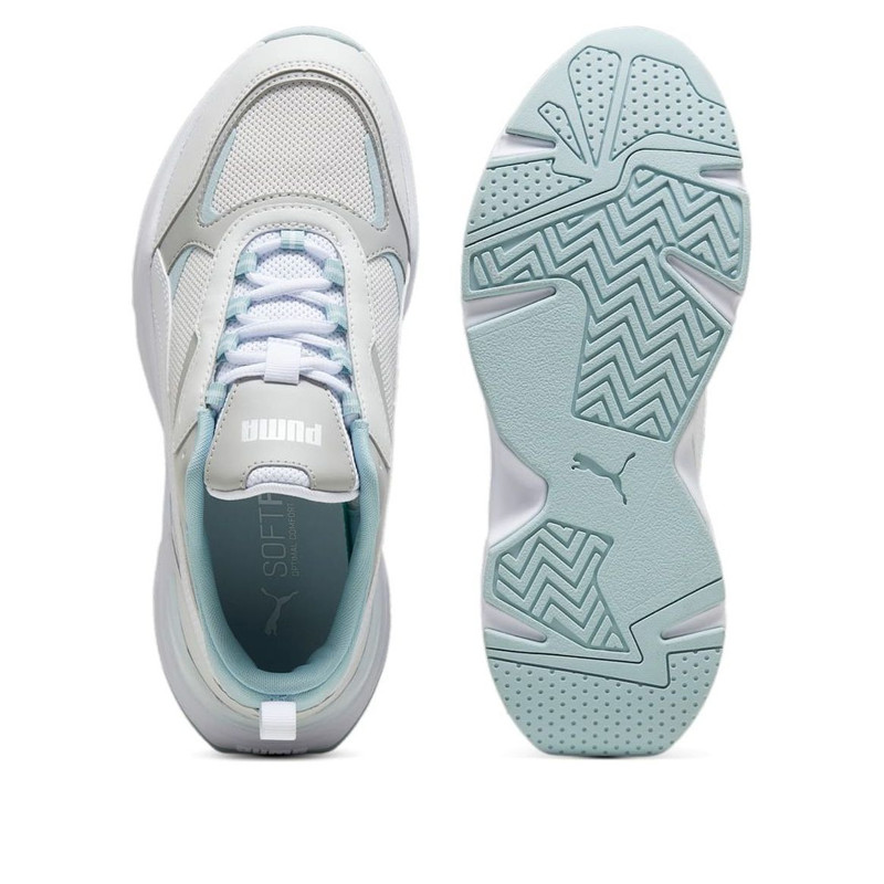 (WMNS) PUMA Cassia 'Grey White Turquoise' 384647-20 4