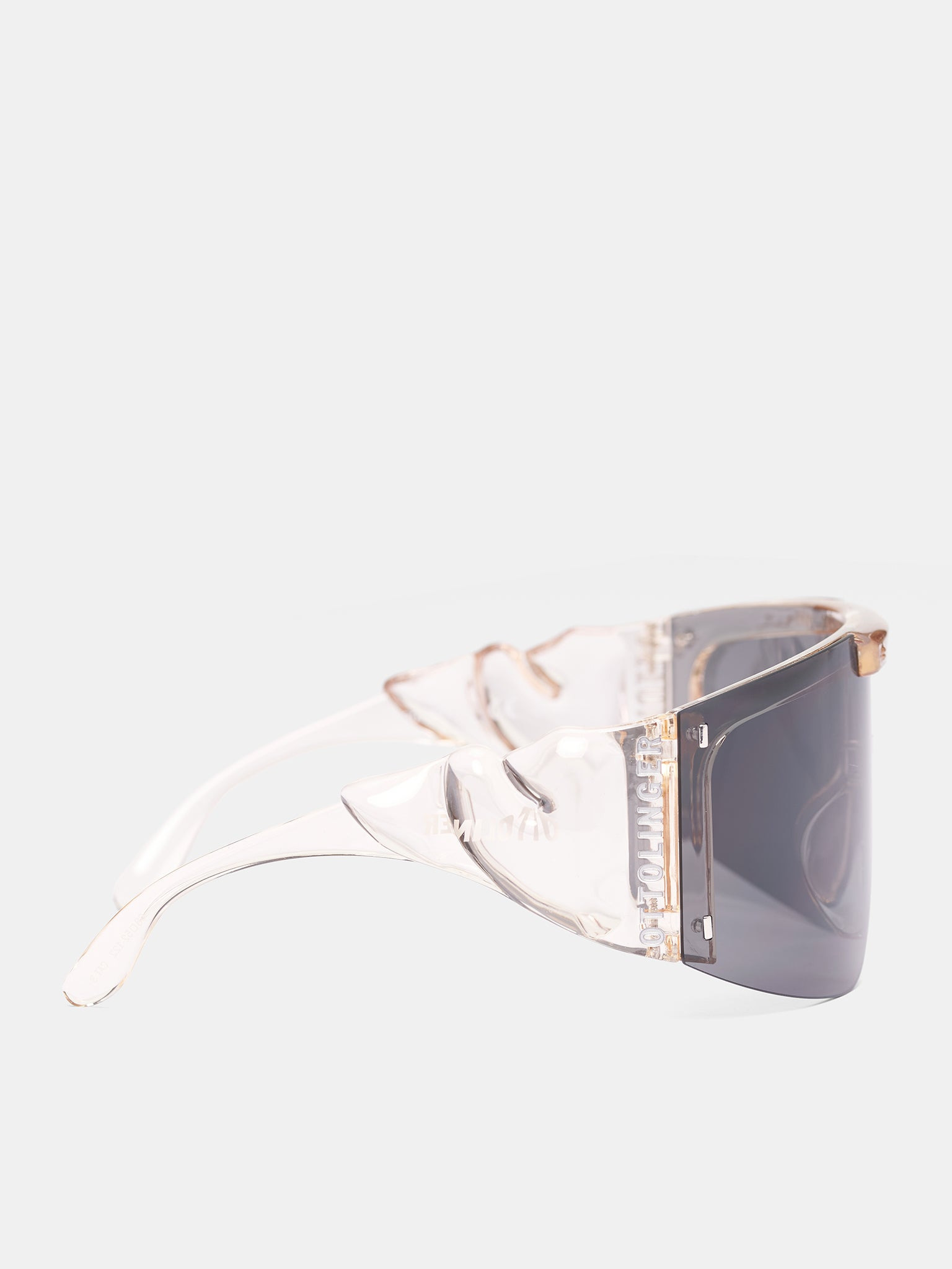 Transparent Knotted Shield Sunglasses - 2