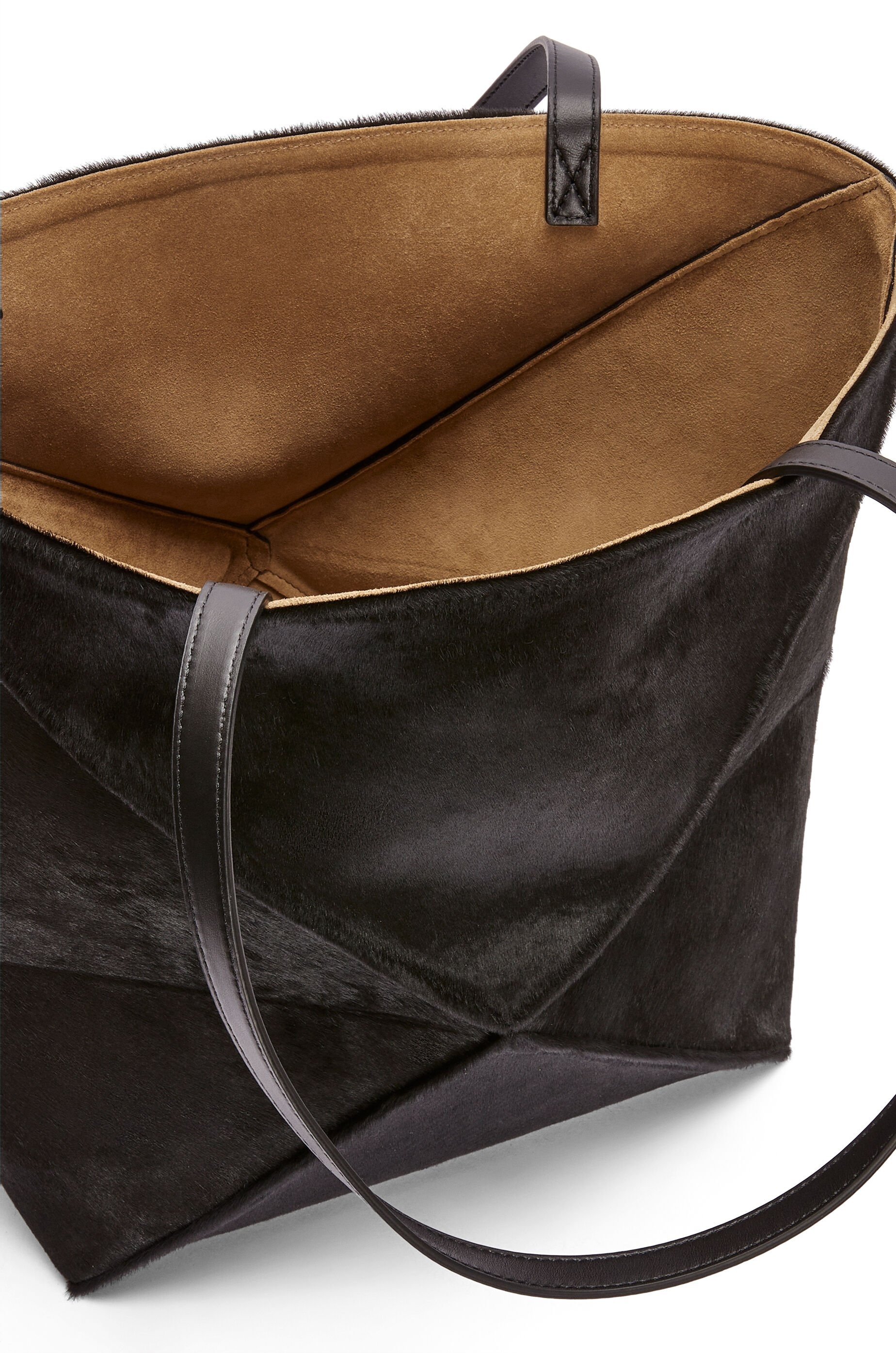 Puzzle Fold Tote in hairy calfskin - 8