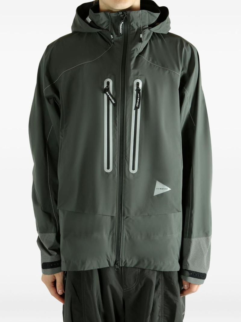 and Wander zip-fastening hooded jacket outlook