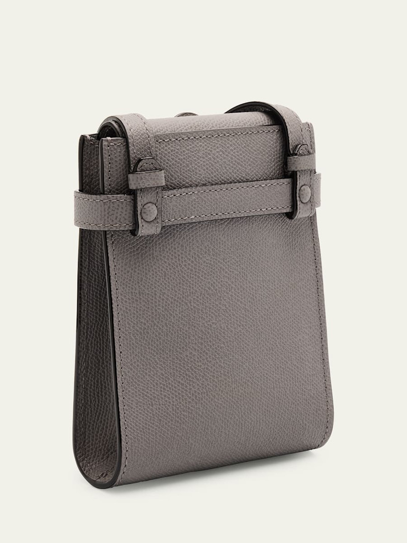 Valextra Men's Brera B-Tracollina Slim Crossbody Bag outlook