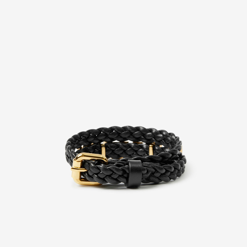 Burberry Gold-plated Logo Leather Bracelet outlook