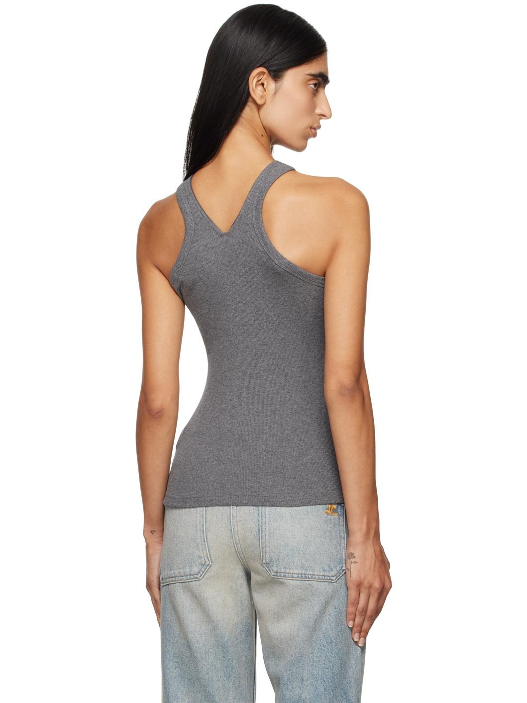 Gray Criss Cross 90's Tank Top - 3