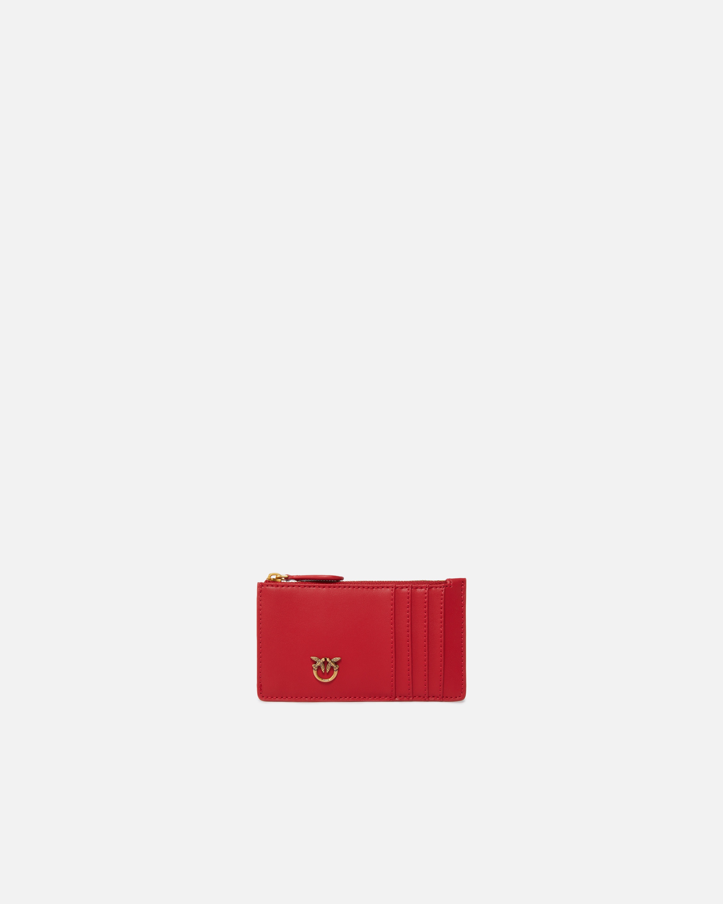ZIPPED CHEVRON-PATTERNED CARD HOLDER - 1