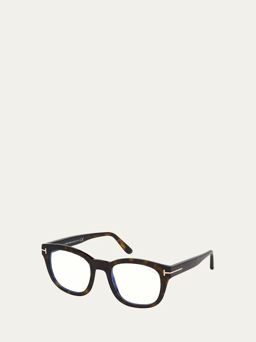 Blue Block Square Optical Frame - 1