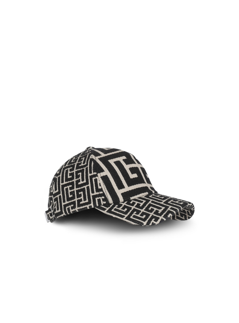 Balmain Monogrammed jacquard cap outlook