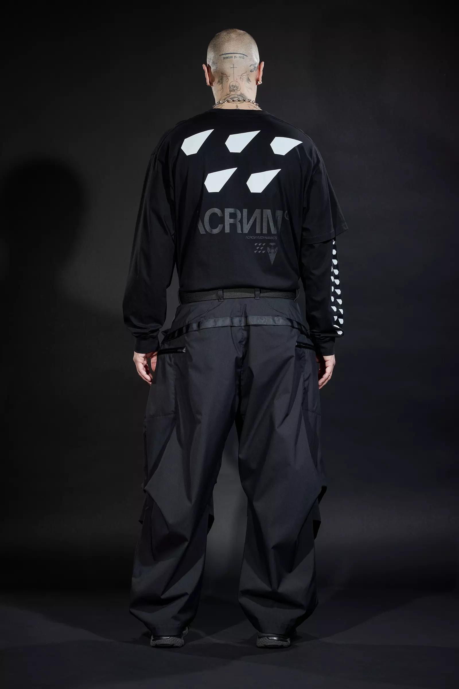 ACRONYM P59-E Encapsulated Nylon Cargo Pant Black | REVERSIBLE