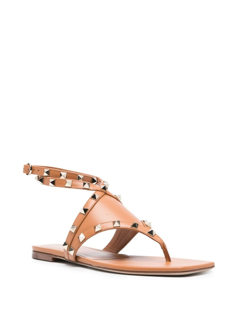 Valentino Rockstud leather sandals outlook