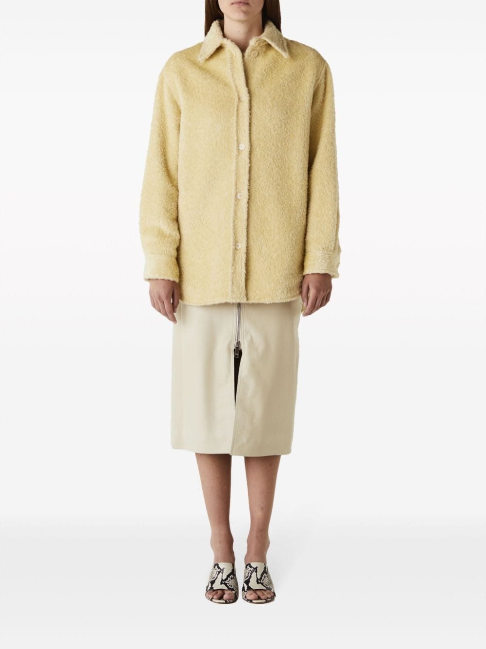 Celiane fleece-texture wool shirt - 2