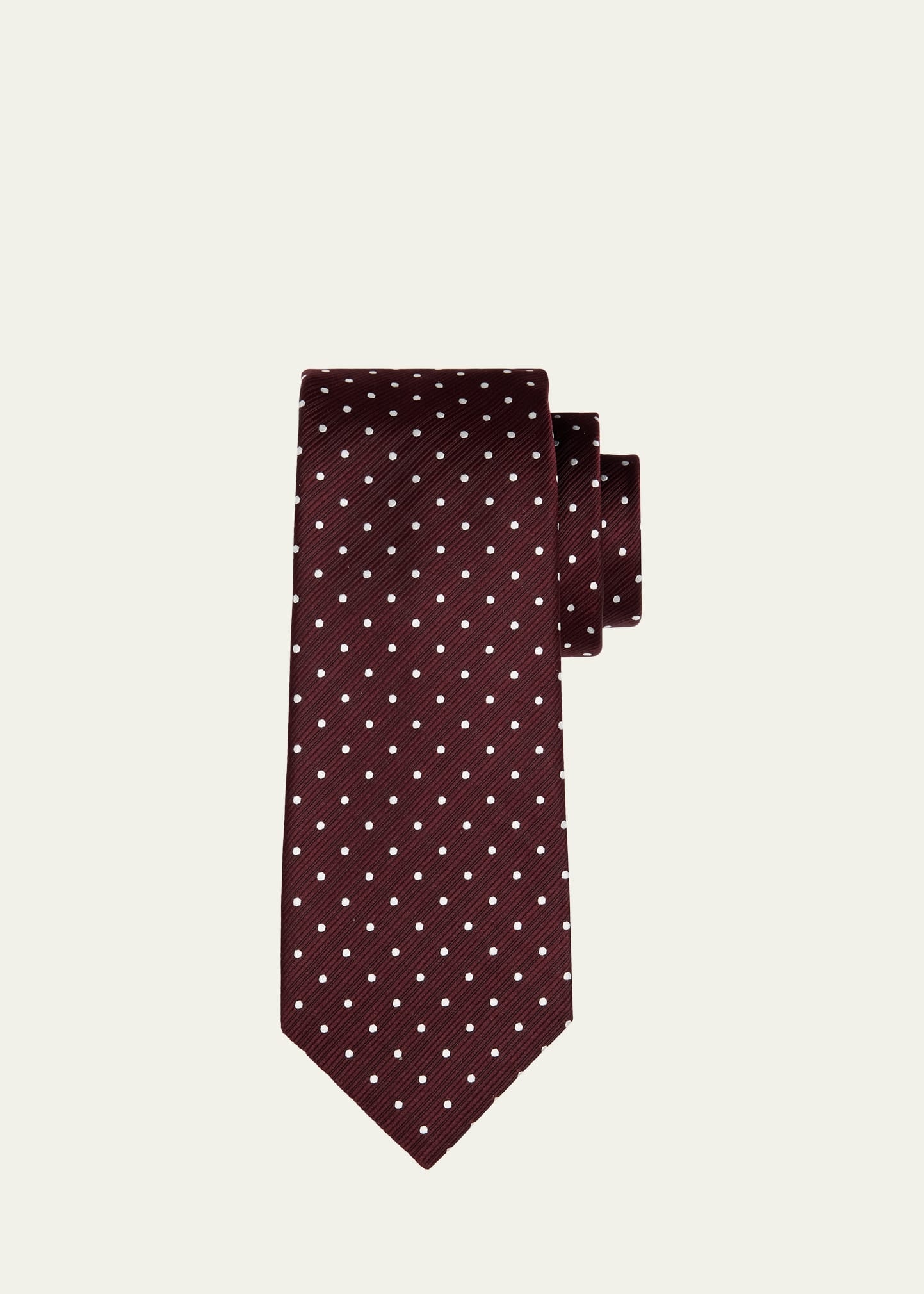 Men's Micro-Dot Silk Tie - 1