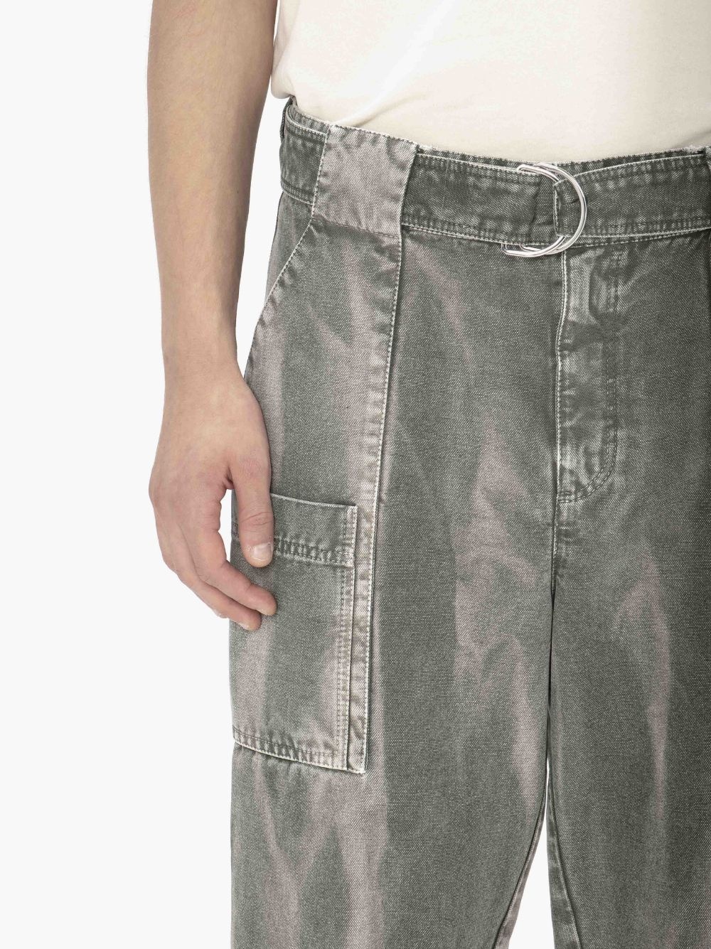 WIDE LEG CARGO TROUSERS - 5