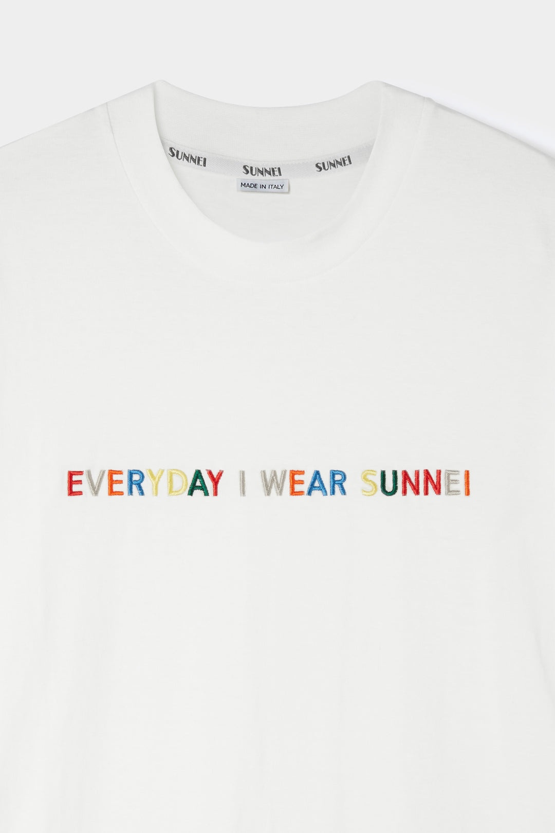 T-SHIRT WITH MULTICOLOR EVERYDAY I WEAR SUNNEI EMBROIDERY - 3