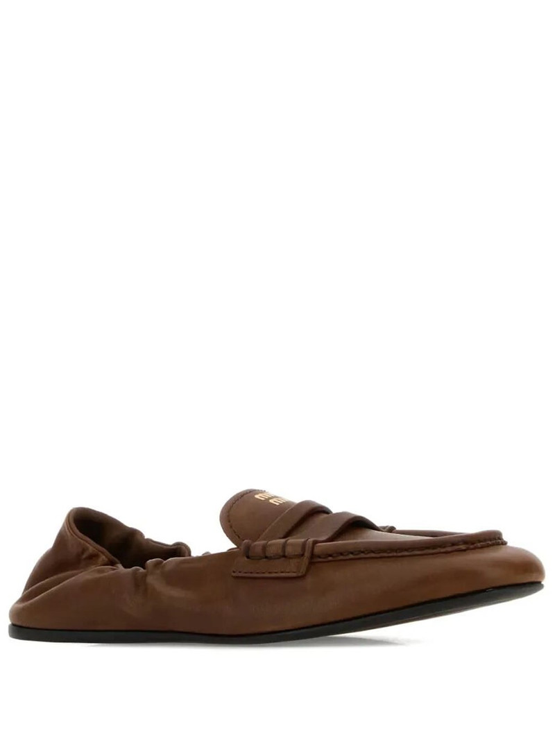 Miu Miu RUCHES NAPPA LEATHER LOAFERS outlook