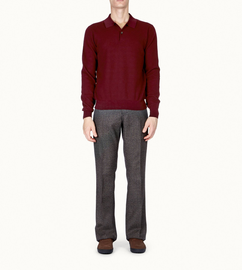 Tod's POLO IN WOOL - BURGUNDY outlook