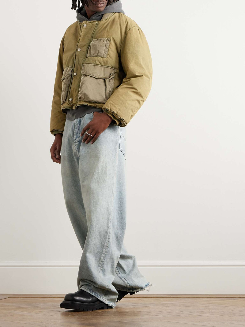 Enfants Riches Déprimés Quilted Shell-Trimmed Cotton-Blend Canvas Down Bomber Jacket outlook