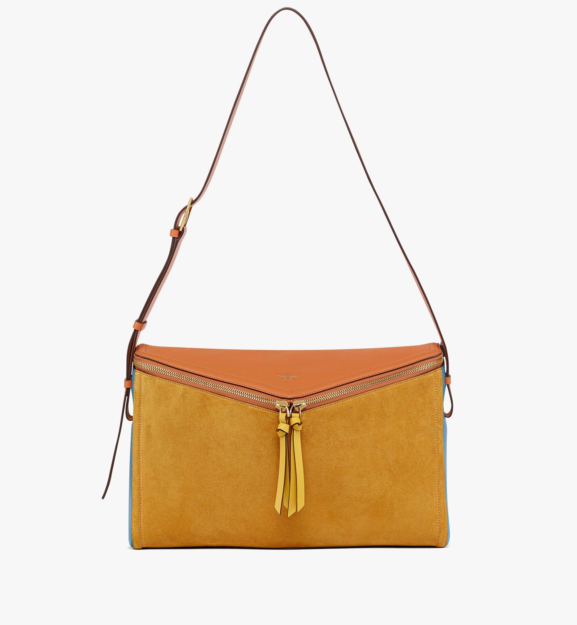 Diamant 3D Shoulder Bag in Suede and Calf Leather - 6