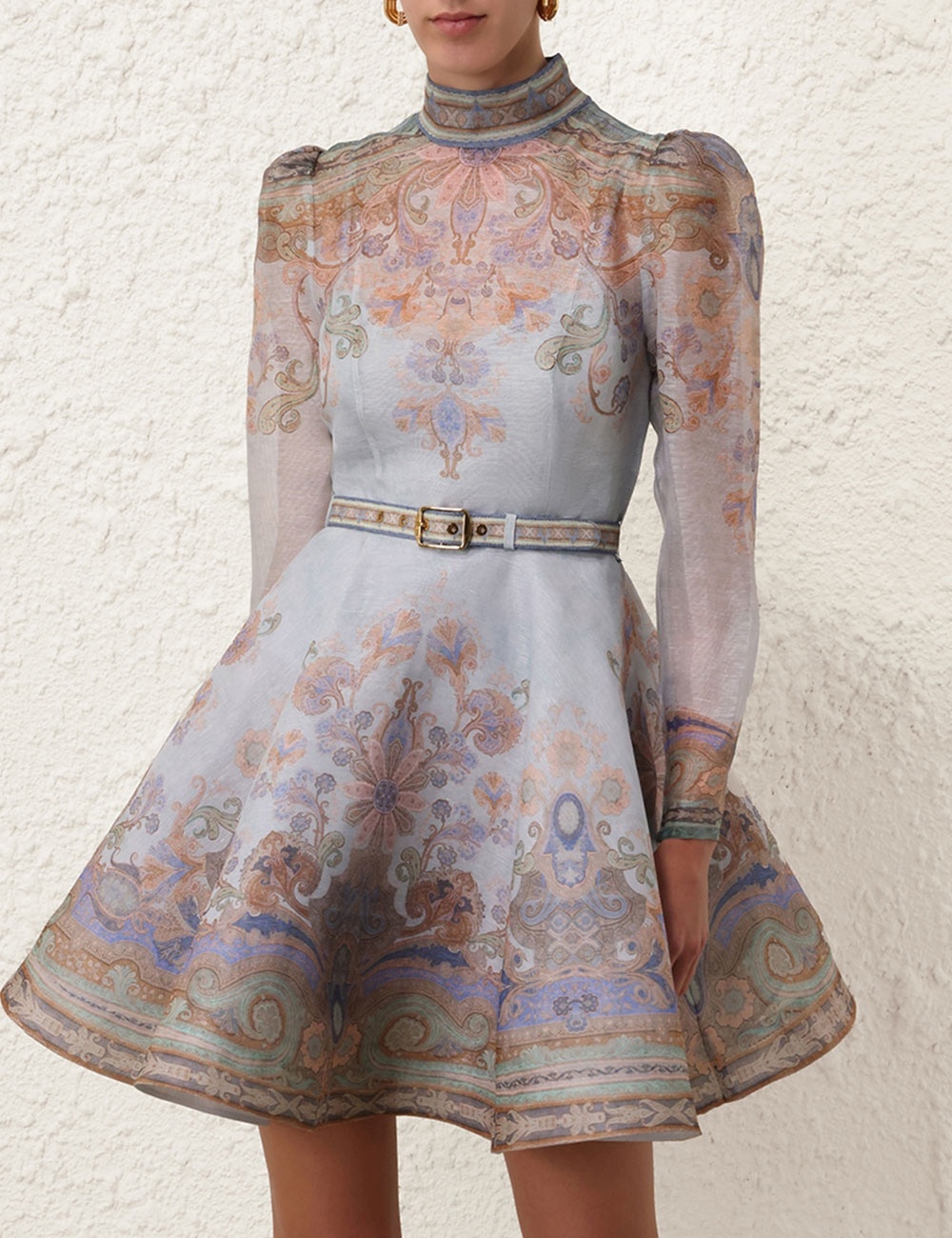 Zimmermann EDEN BELTED MINI DRESS | REVERSIBLE