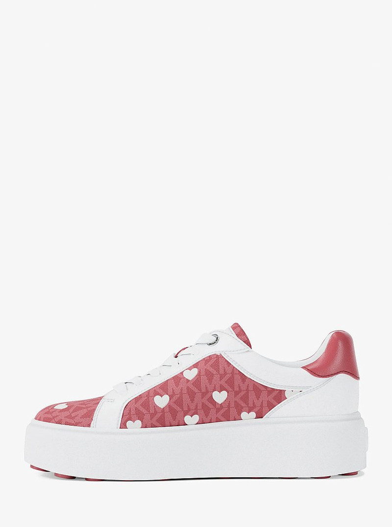 Romey Printed Signature Logo Platform Sneaker 3