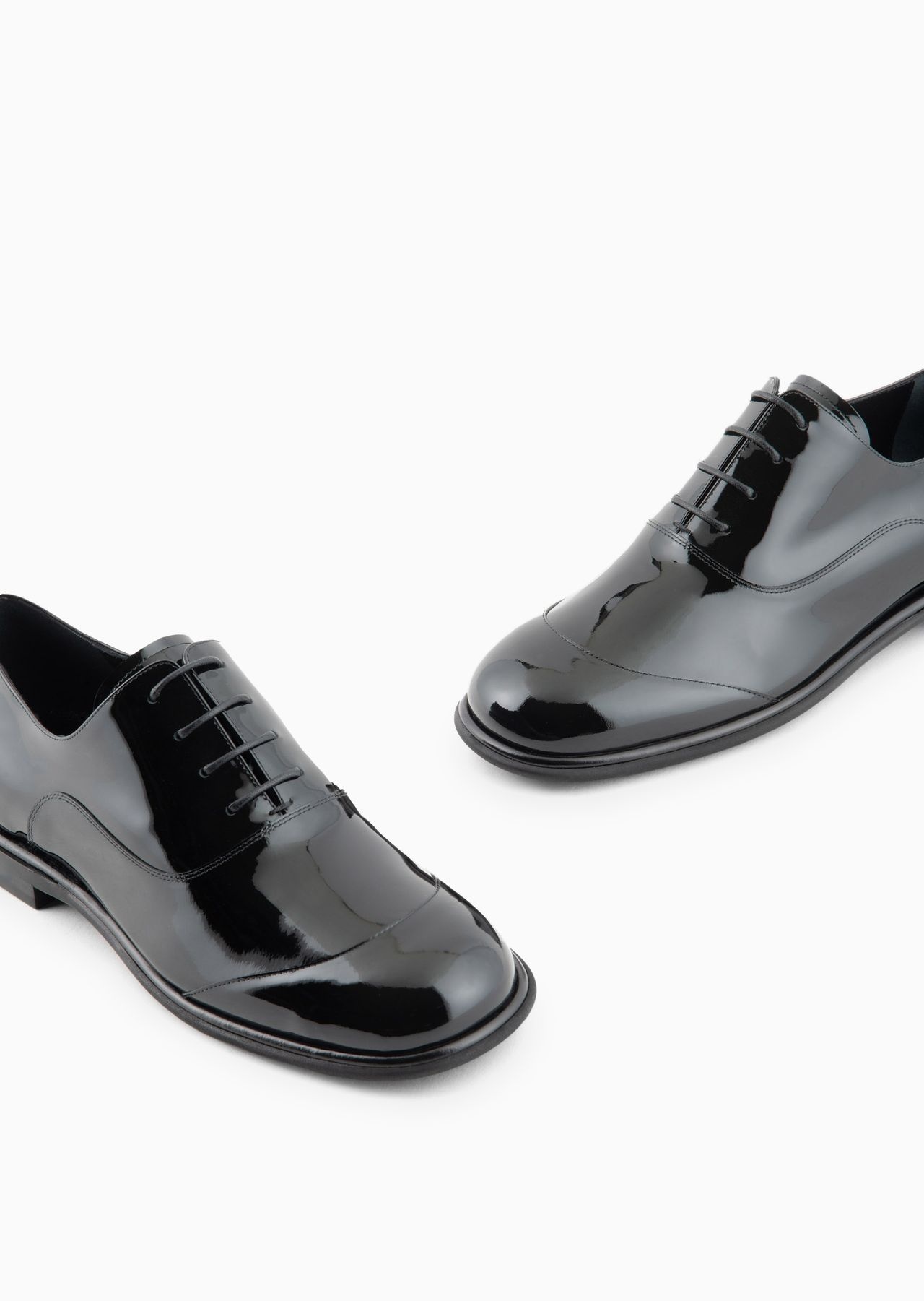 Patent-leather Derby shoes - 9
