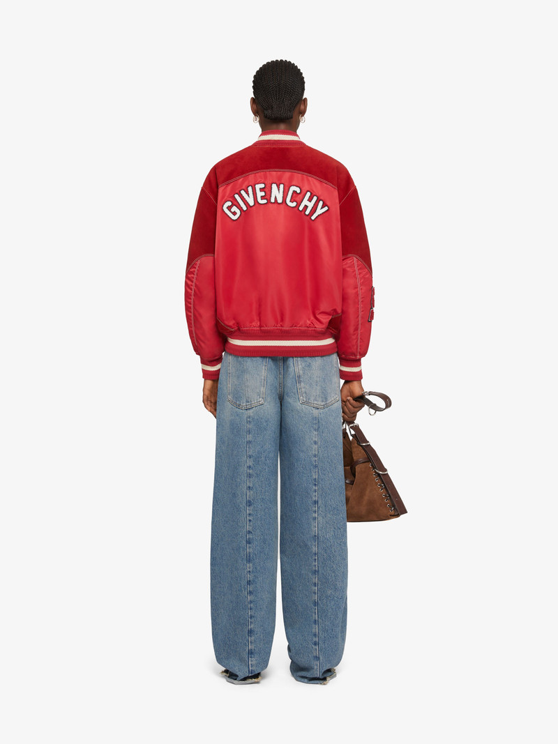 GIVENCHY COLLEGE BI-MATERIAL VARSITY JACKET 4