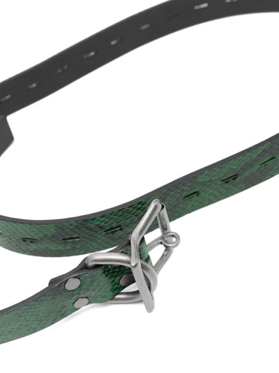 Martine Rose snakeskin-effect leather belt outlook