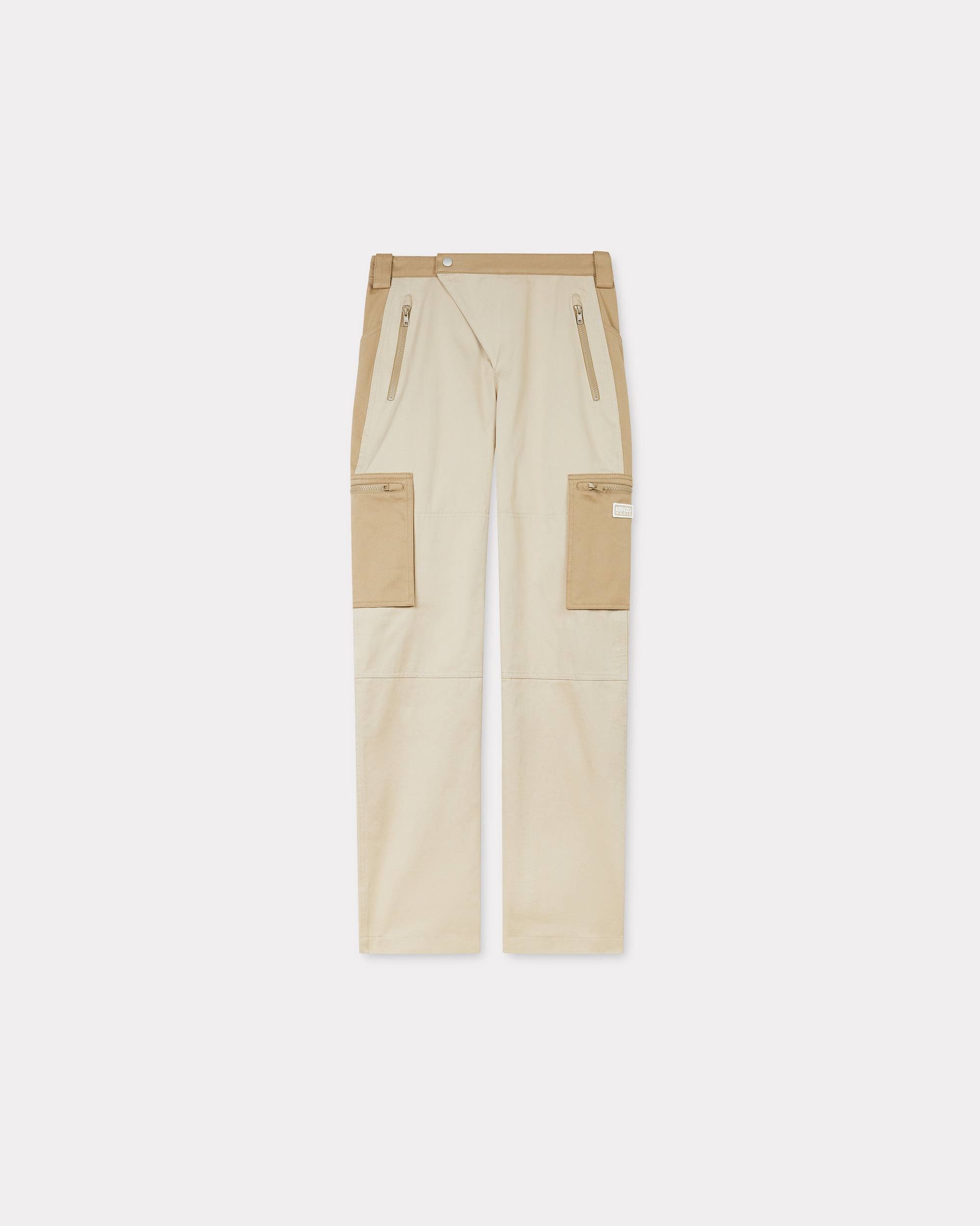 Cotton fitted cargo pants - 1