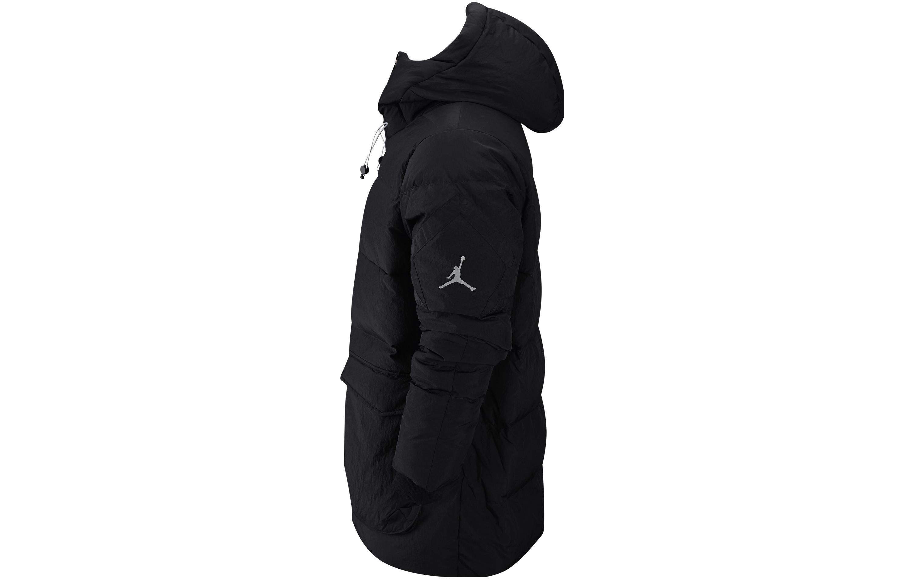 Air Jordan Storage Pocket Detail Hooded Down Jacket Men's Black DZ4552-010 - 3