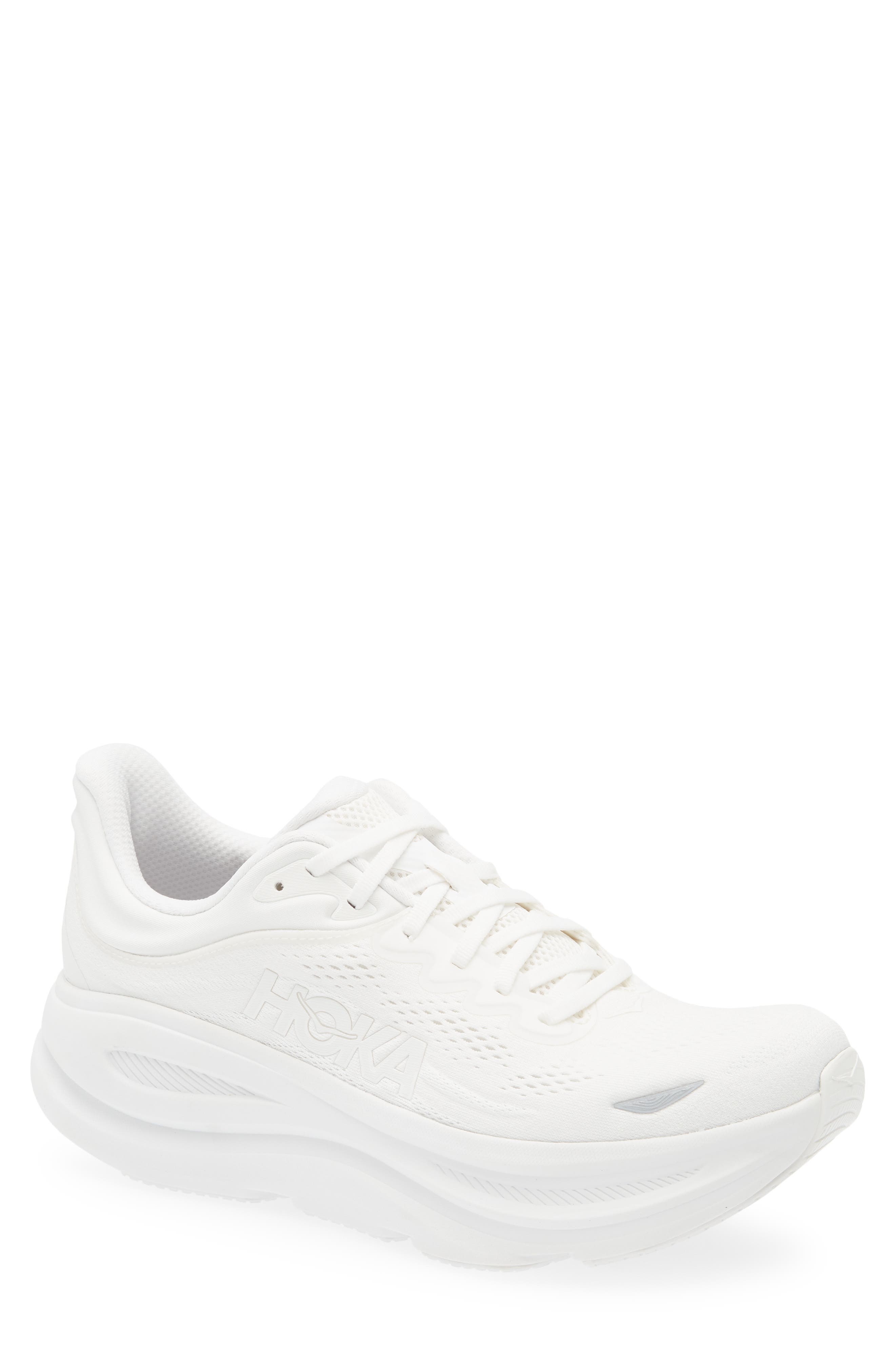 HOKA Bondi 9 Running Shoe in White /White at Nordstrom - 1