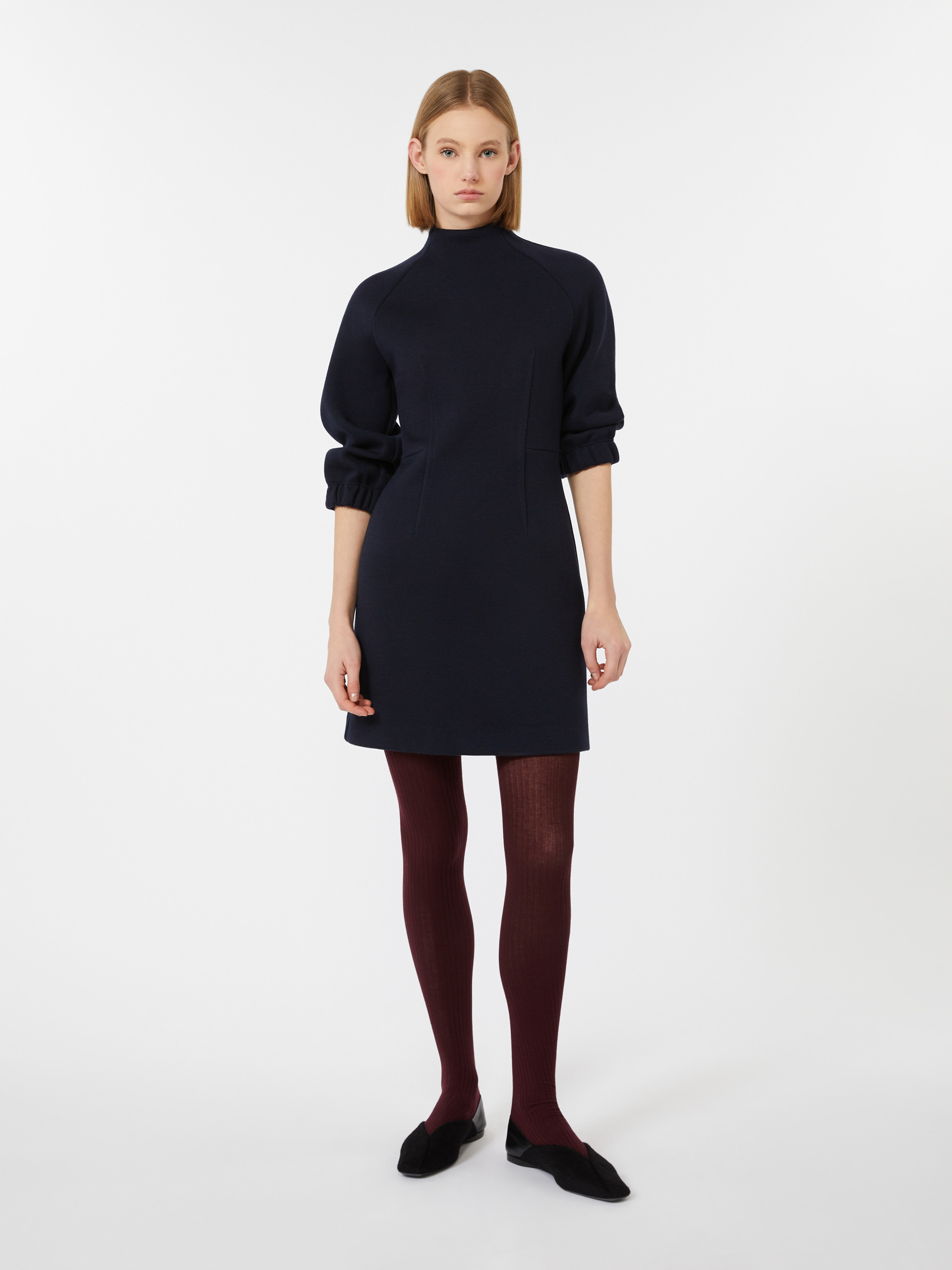 ROSTOV Dress in double-faced wool and cotton jersey - 2