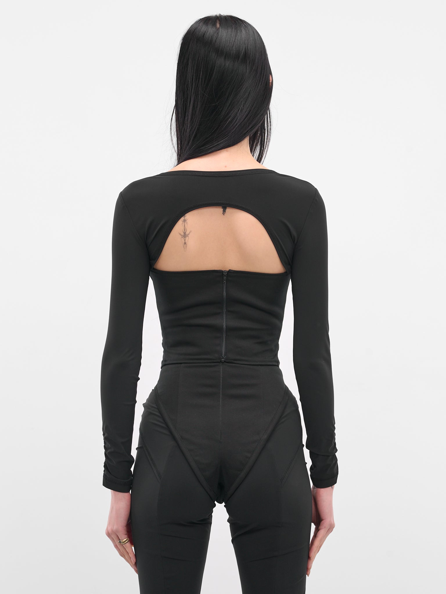 Black Scyhte Structured Bustier Top - 3