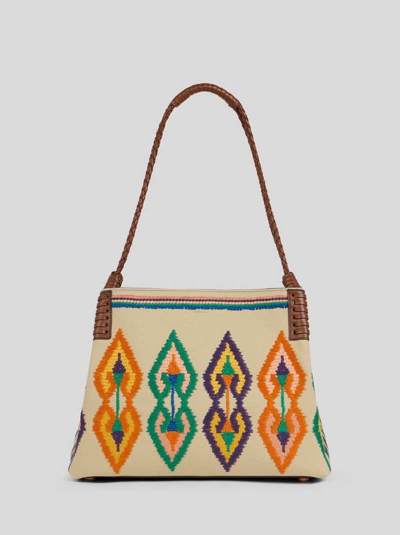 Etro MEDIUM CANVAS LIBRA TOTE BAG WITH EMBROIDERY outlook