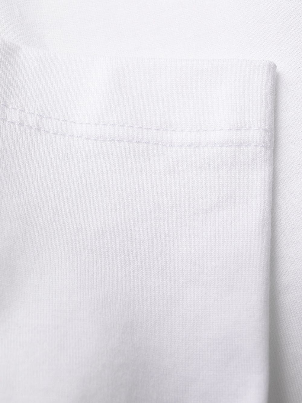 pleat-insert cotton top - 8