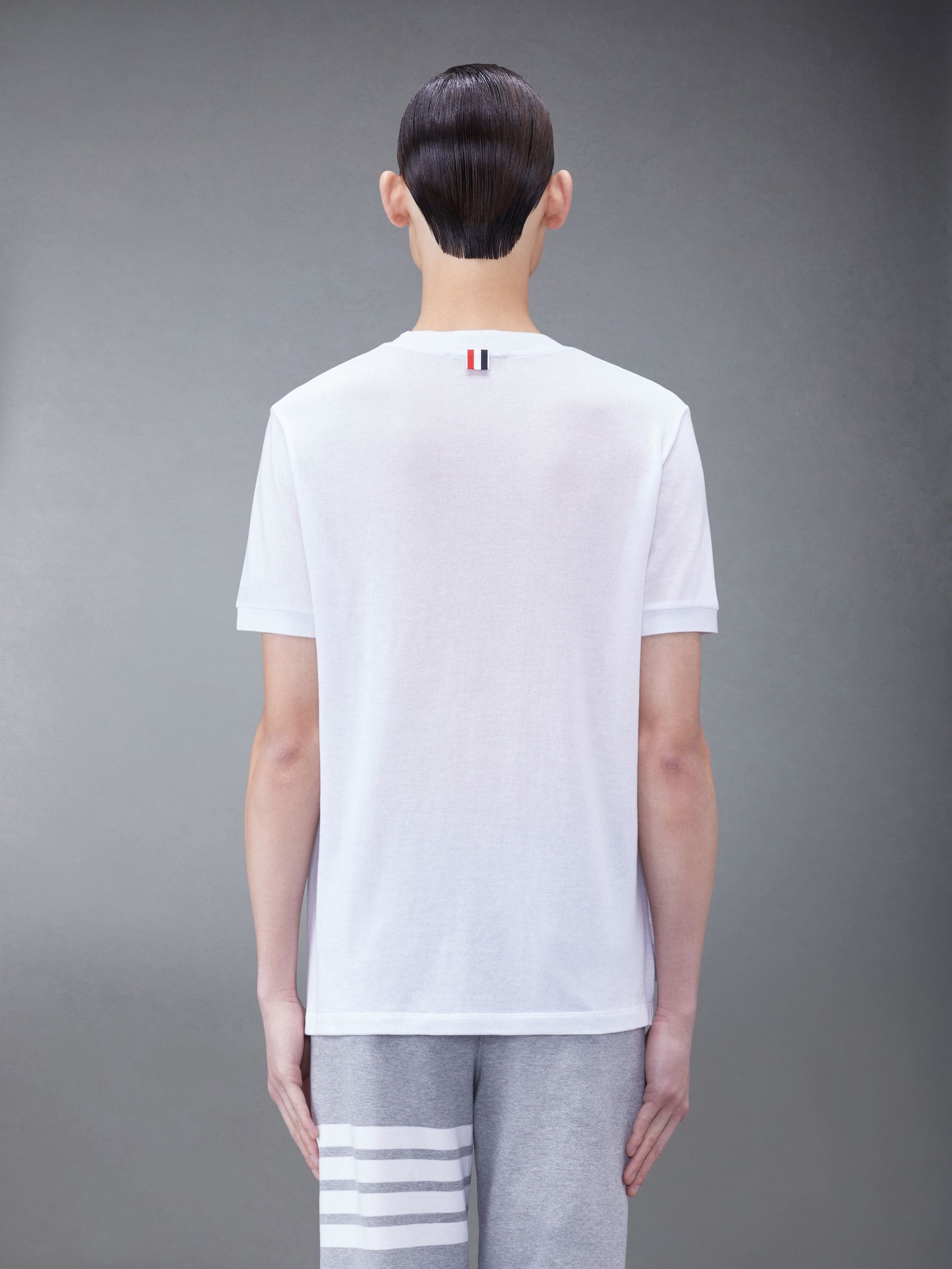 Lightweight Cotton Short Sleeve Striped Tee - 2