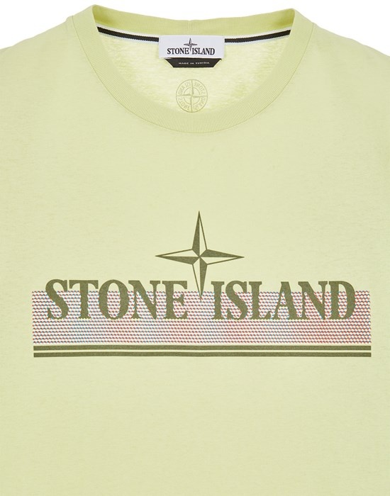 2NS92 30/1 COTTON JERSEY 'TRICROMIA ONE' PRINT_GARMENT DYED LIGHT GREEN - 3