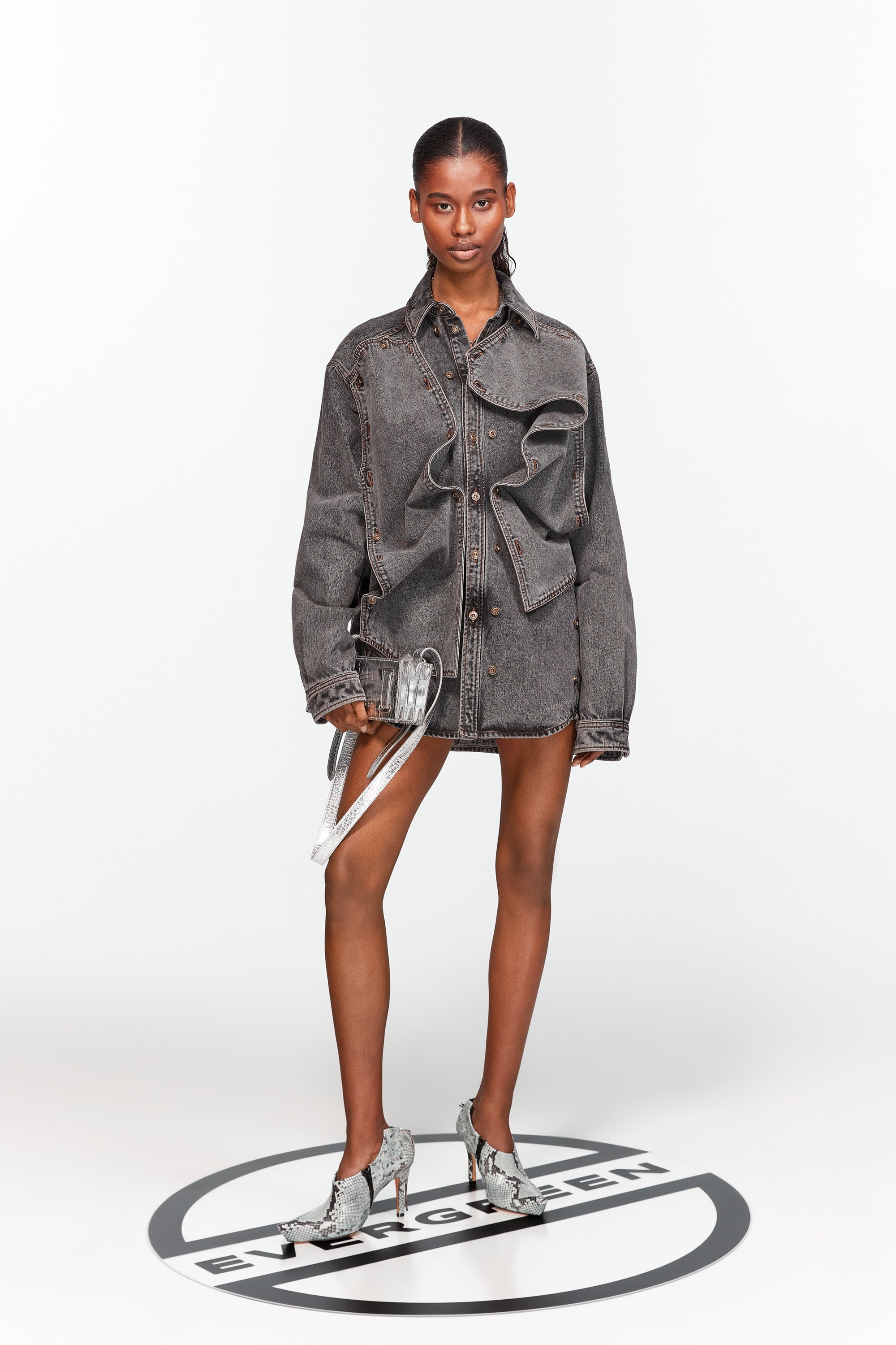 Evergreen Snap Off Denim Shirt - 7