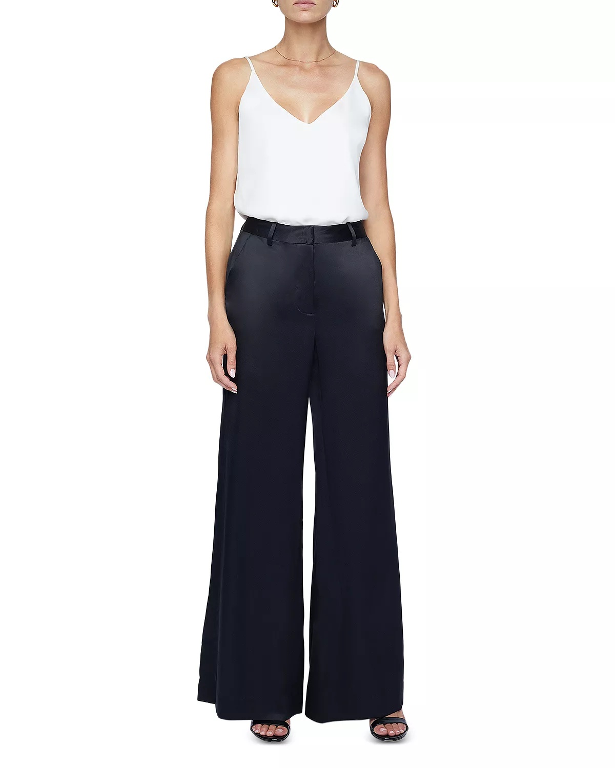 Pilar Wide Leg Silk Pants - 2