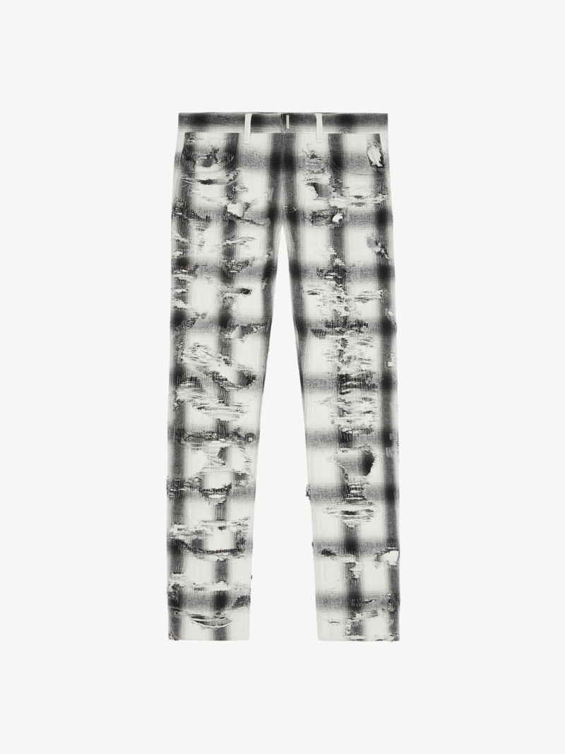 PANTS IN DESTROYED FLANNEL 1