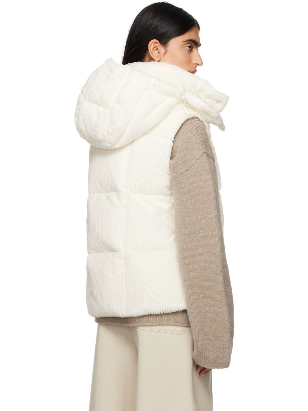 Off-White Luzule Faux-Fur Down Vest - 3