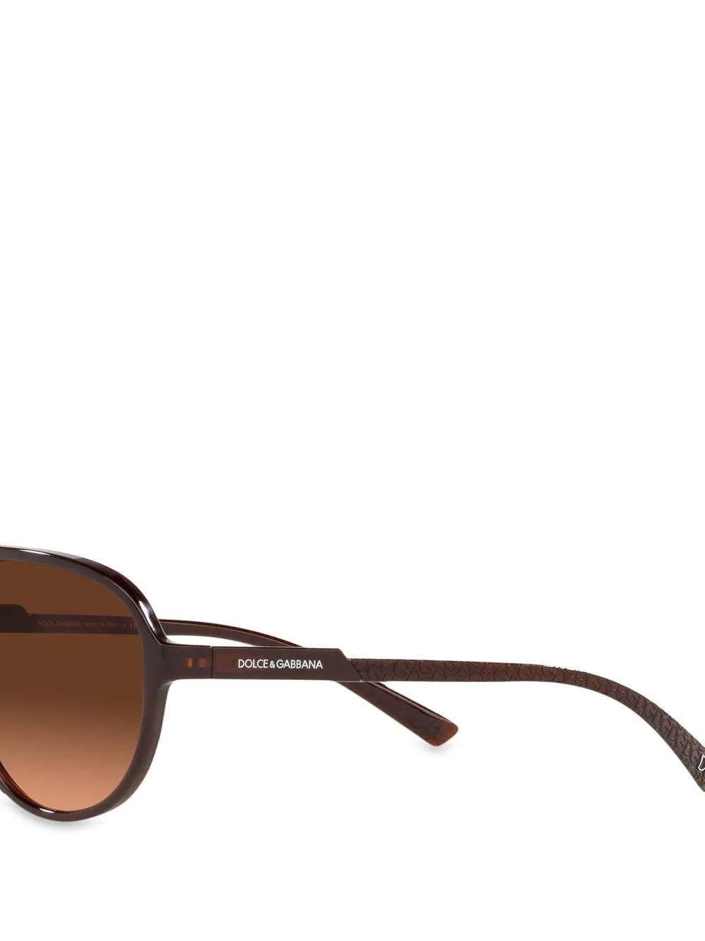 aviator-frame gradient sunglasses - 3