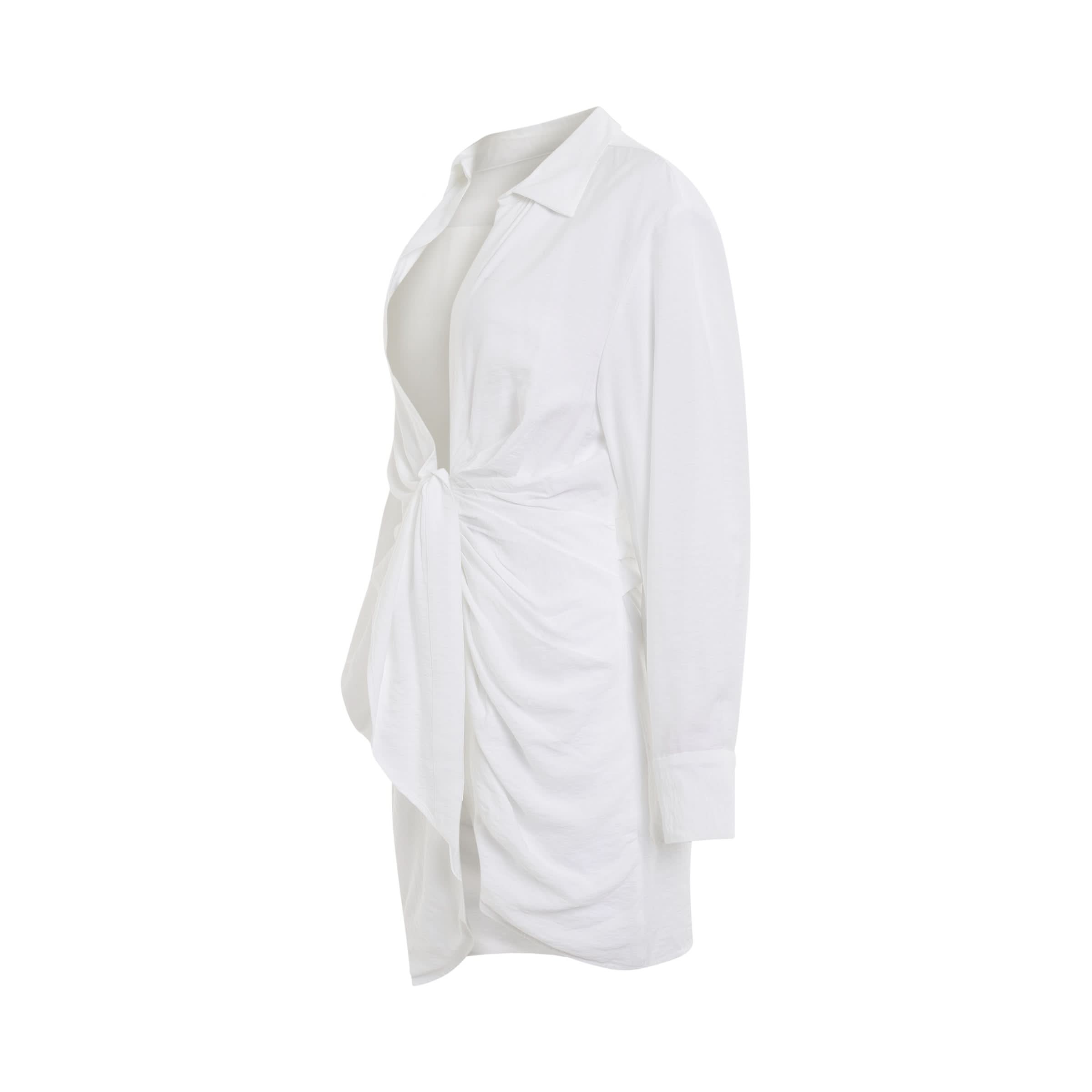 Bahia Sash Dress in White - 2