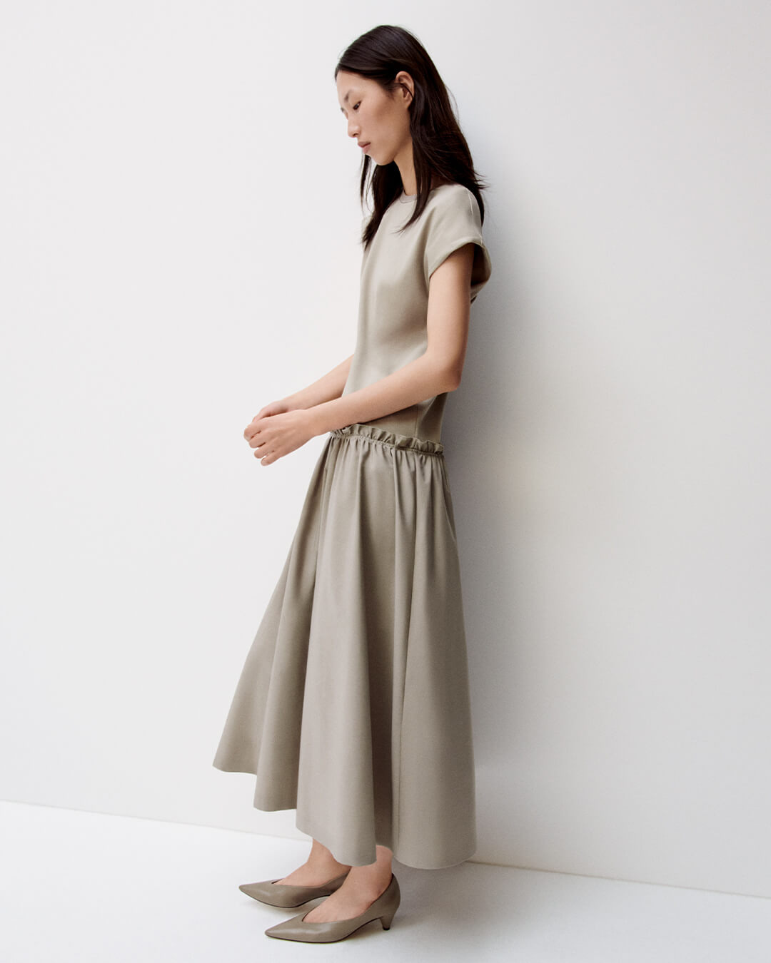 Poplin Jersey Dress - 6