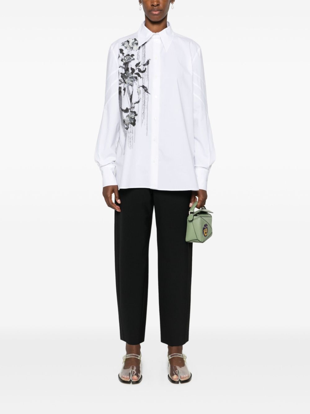logo-embroidered trousers - 2